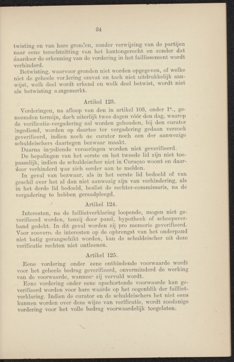 Vaststelling van het Curaçaosch Faillissementsbesluit 1931 - 