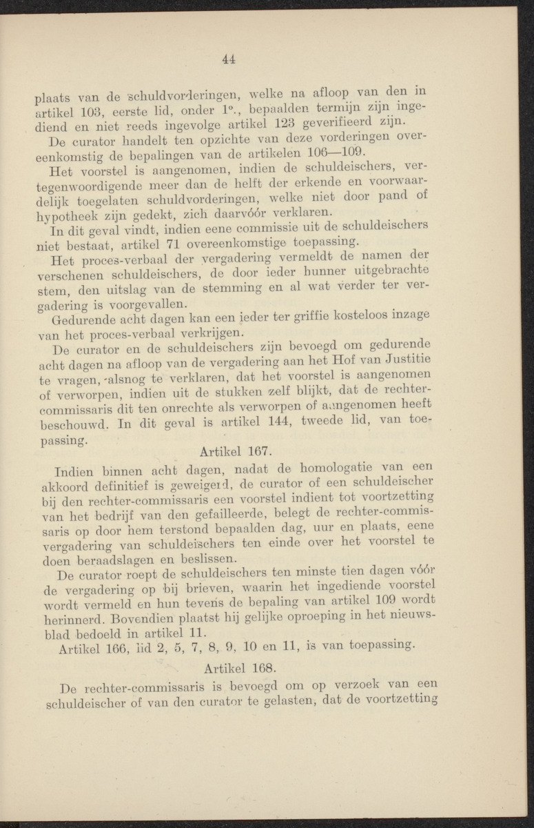 Vaststelling van het Curaçaosch Faillissementsbesluit 1931 - 