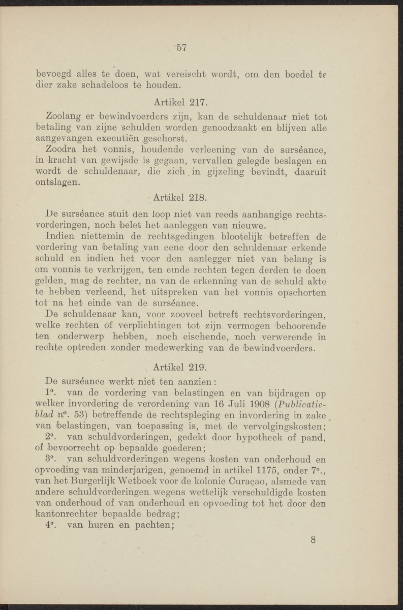 Vaststelling van het Curaçaosch Faillissementsbesluit 1931 - 