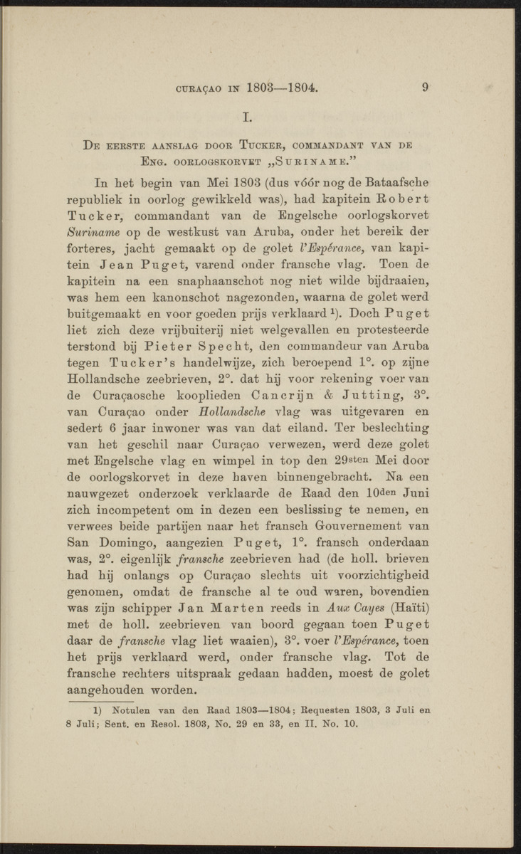 [Curaçao in 1803-1804] - 