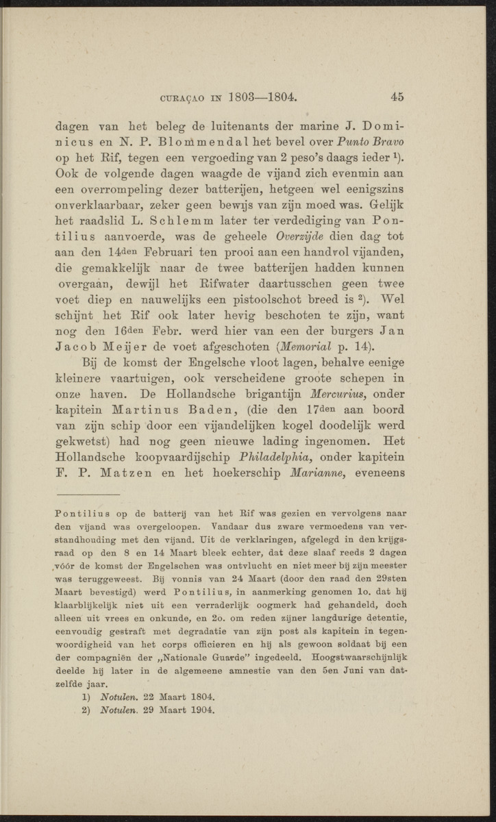 [Curaçao in 1803-1804] - 