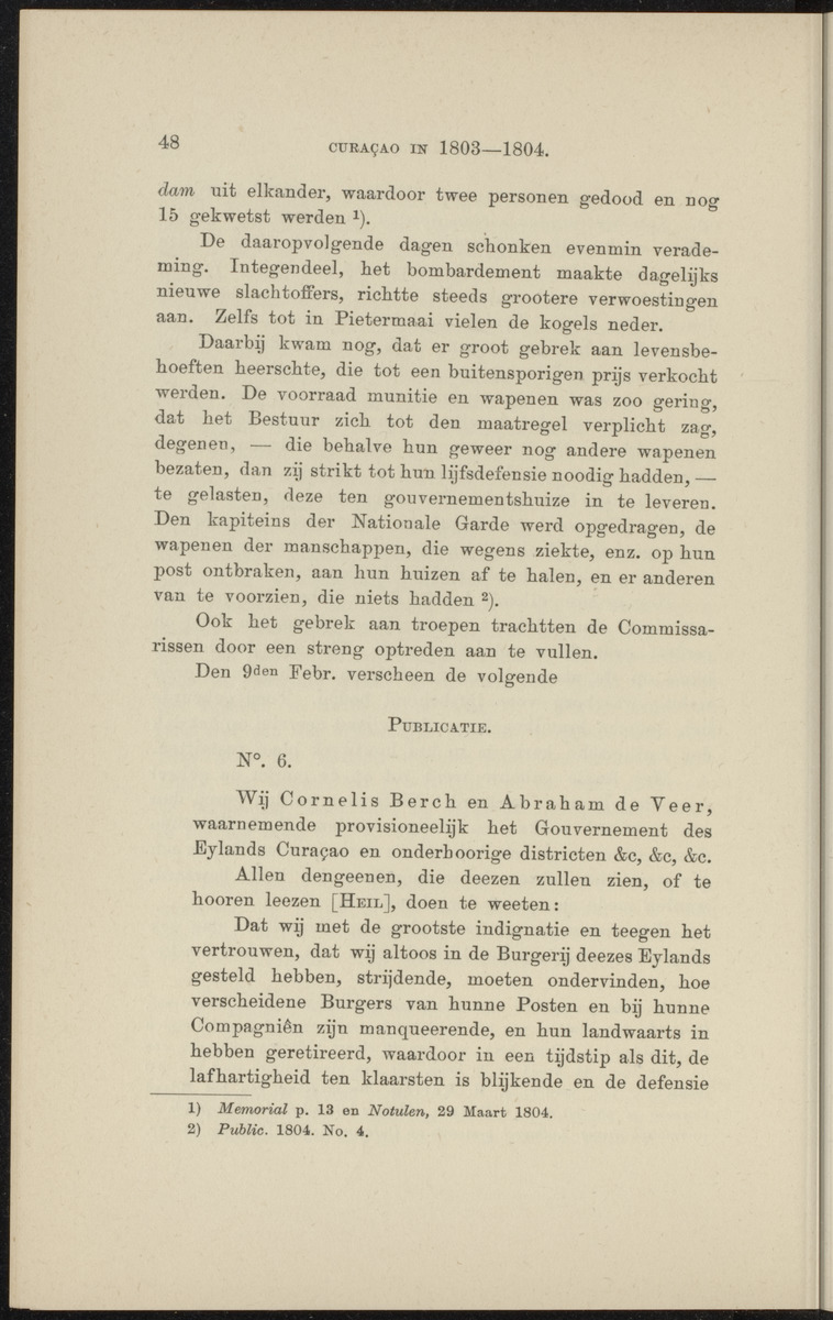 [Curaçao in 1803-1804] - 
