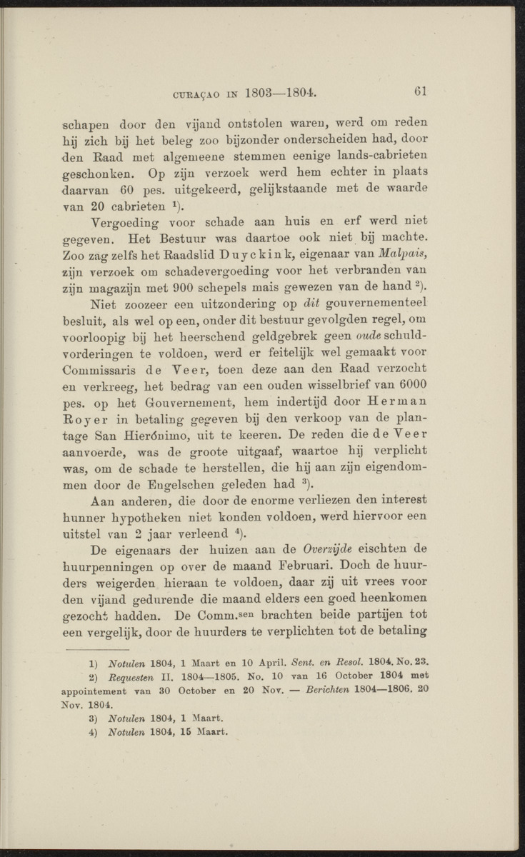 [Curaçao in 1803-1804] - 