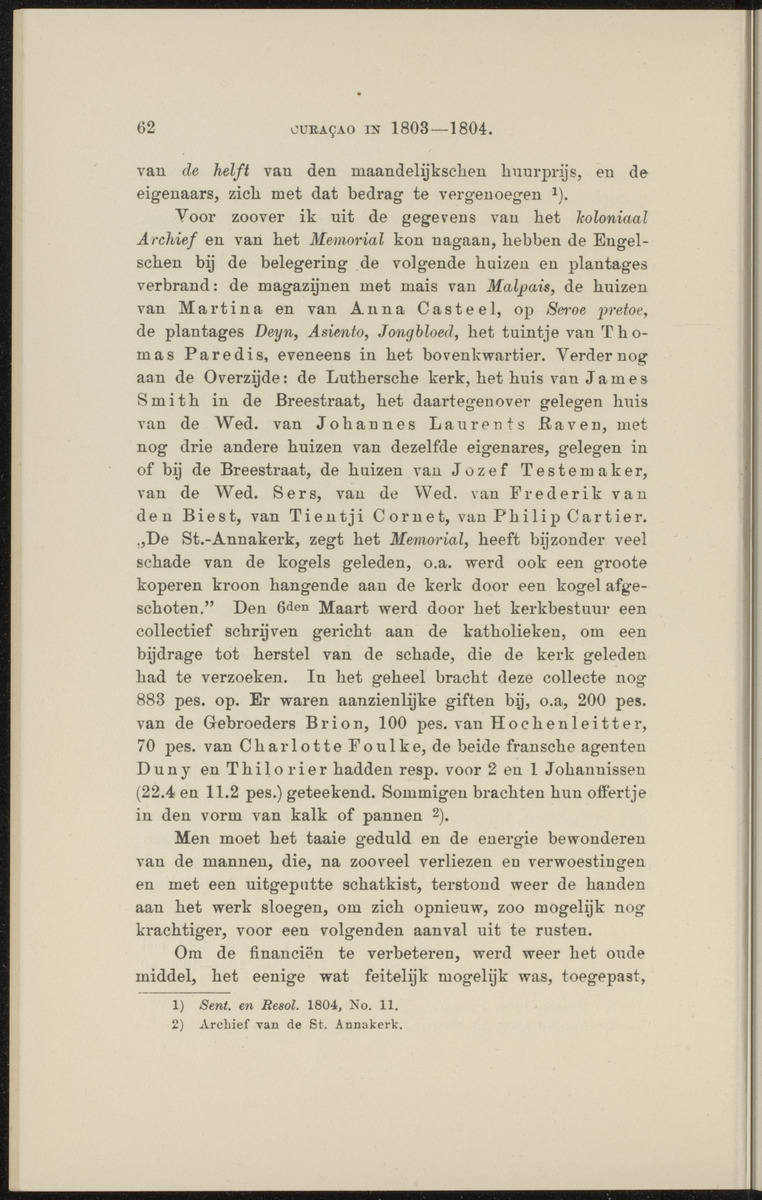 [Curaçao in 1803-1804] - 