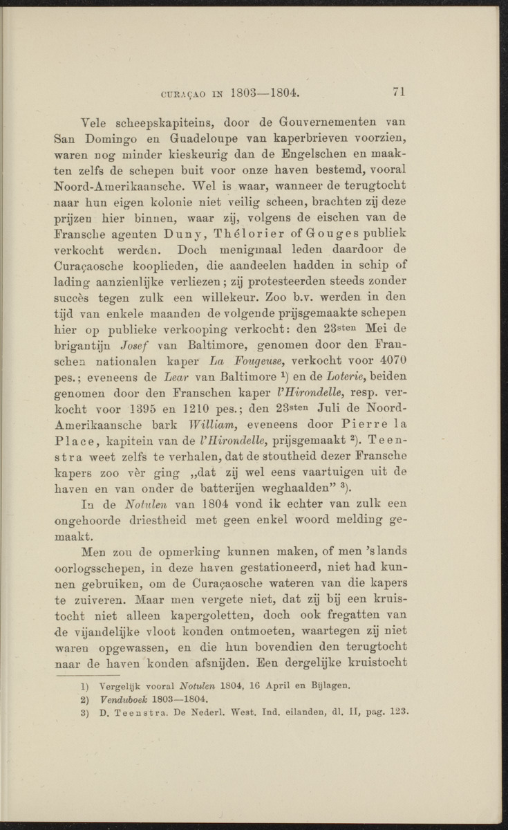 [Curaçao in 1803-1804] - 