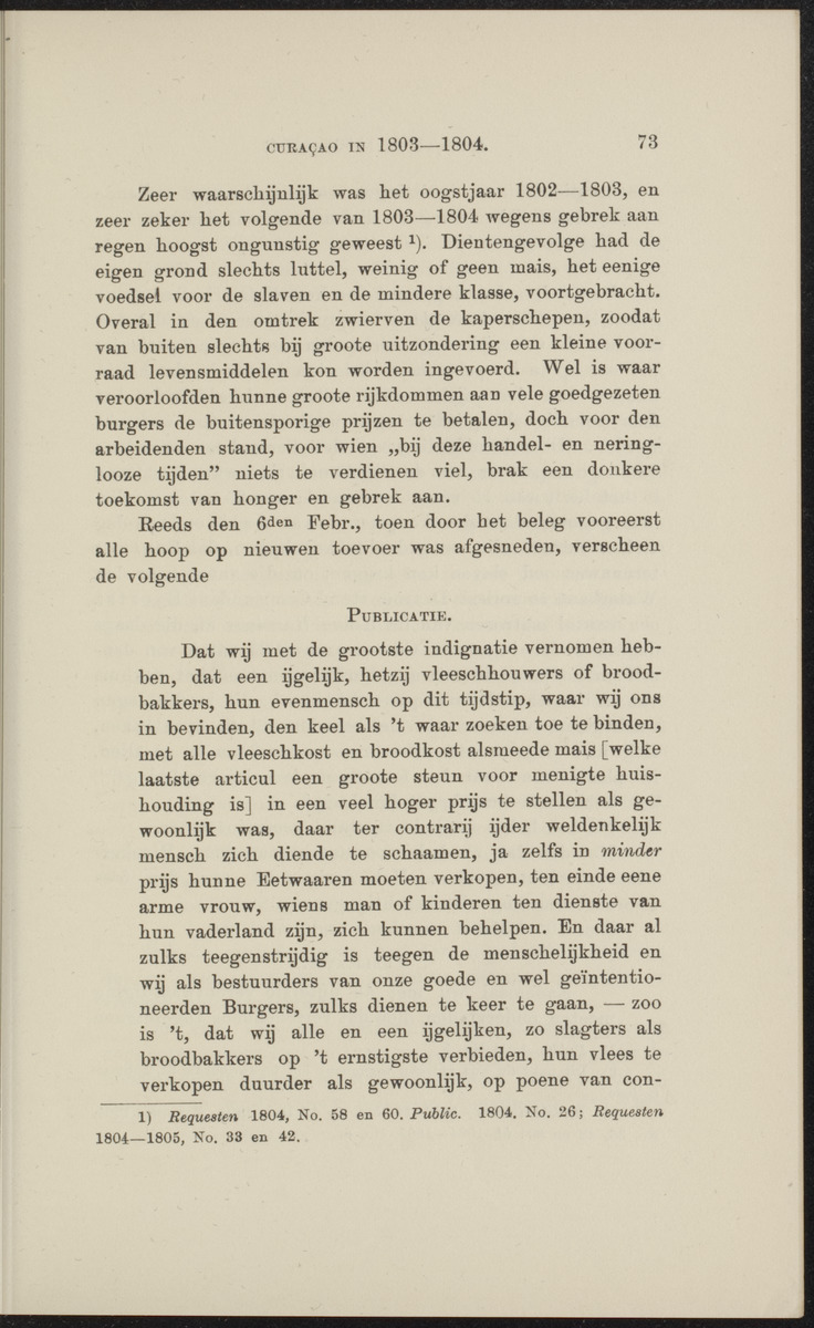 [Curaçao in 1803-1804] - 