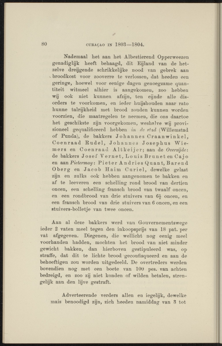 [Curaçao in 1803-1804] - 