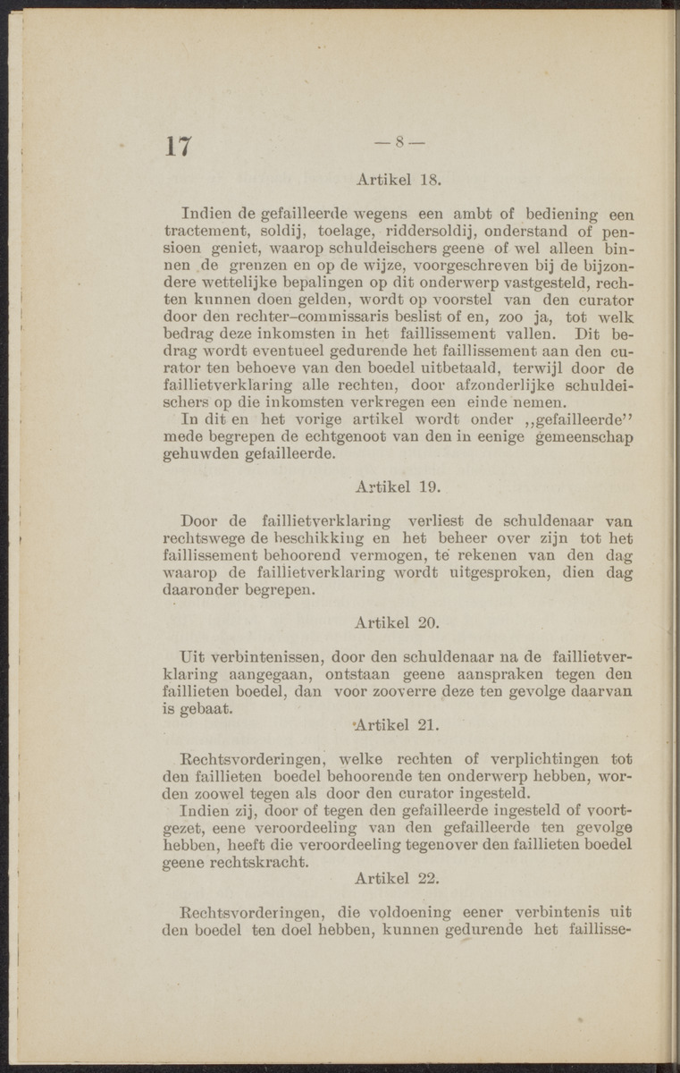 [Publicatie, waarbij afgekondigd wordt het Koninklijk besluit van den 16n. Mei 1914, no. 13, tot vaststelling van eene regeling van het faillissement en de surséance van betaling voor de kolonie Curaçao] - 