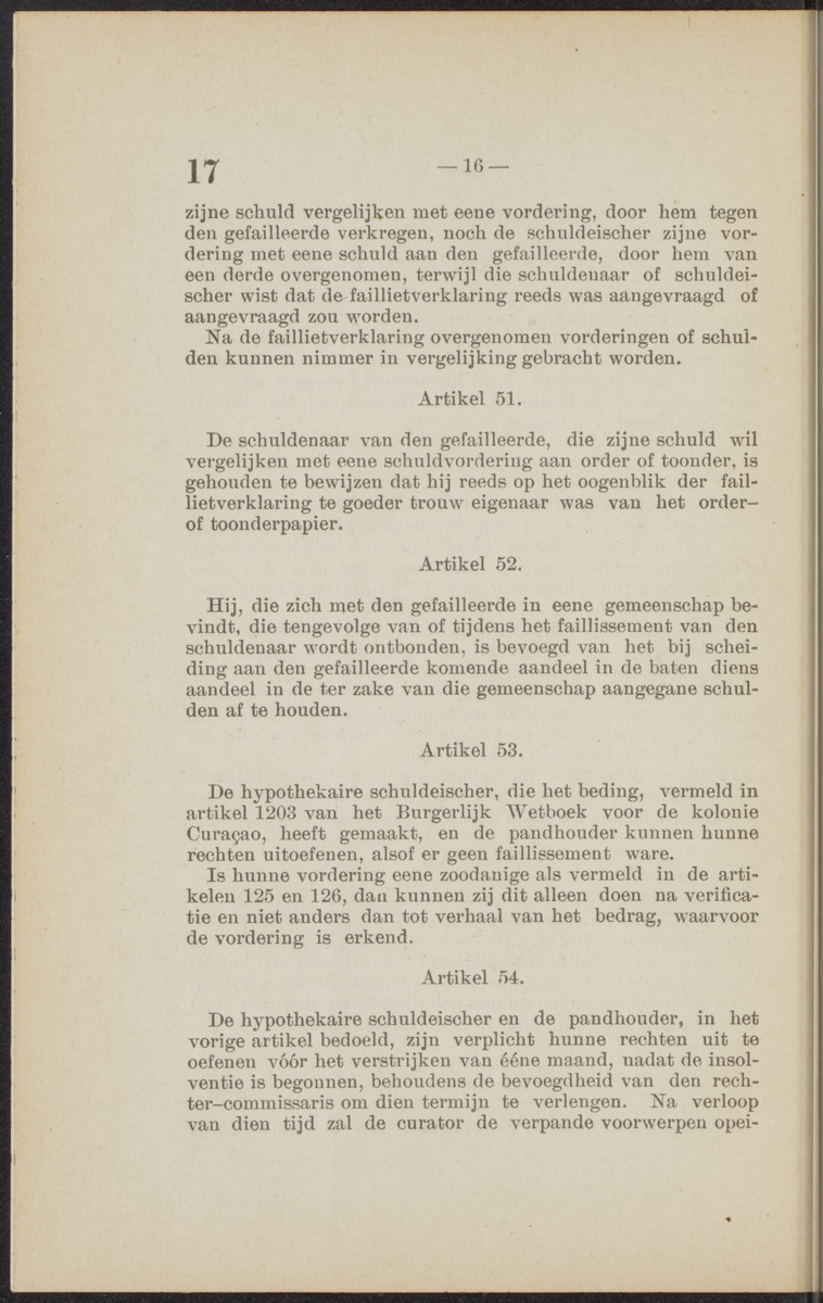 [Publicatie, waarbij afgekondigd wordt het Koninklijk besluit van den 16n. Mei 1914, no. 13, tot vaststelling van eene regeling van het faillissement en de surséance van betaling voor de kolonie Curaçao] - 
