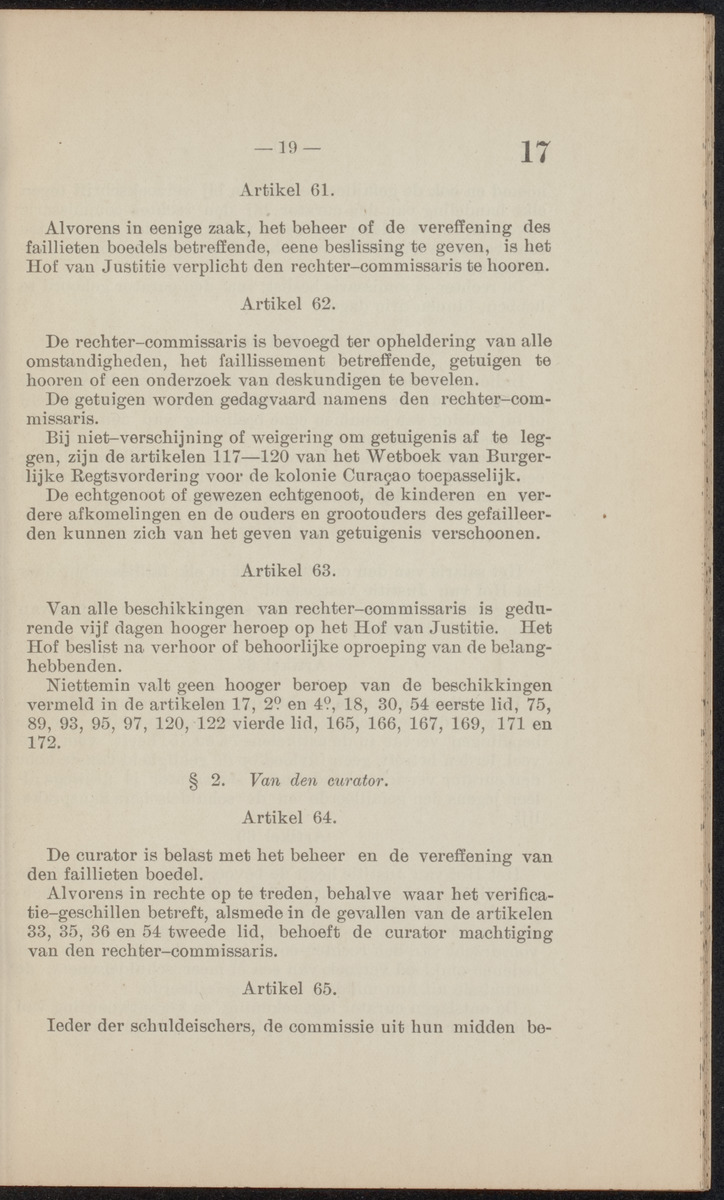 [Publicatie, waarbij afgekondigd wordt het Koninklijk besluit van den 16n. Mei 1914, no. 13, tot vaststelling van eene regeling van het faillissement en de surséance van betaling voor de kolonie Curaçao] - 