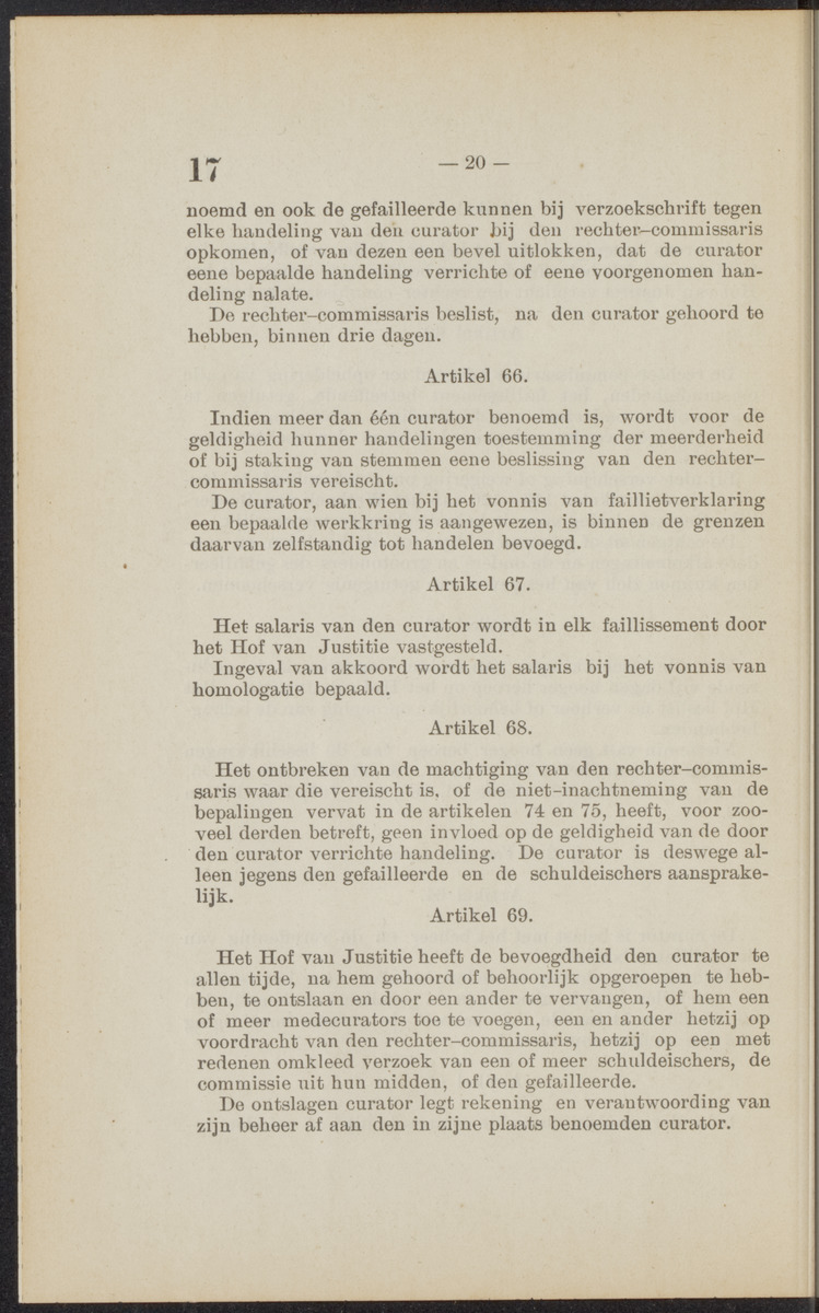 [Publicatie, waarbij afgekondigd wordt het Koninklijk besluit van den 16n. Mei 1914, no. 13, tot vaststelling van eene regeling van het faillissement en de surséance van betaling voor de kolonie Curaçao] - 