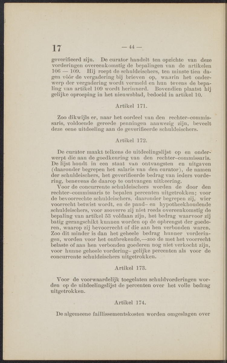 [Publicatie, waarbij afgekondigd wordt het Koninklijk besluit van den 16n. Mei 1914, no. 13, tot vaststelling van eene regeling van het faillissement en de surséance van betaling voor de kolonie Curaçao] - 