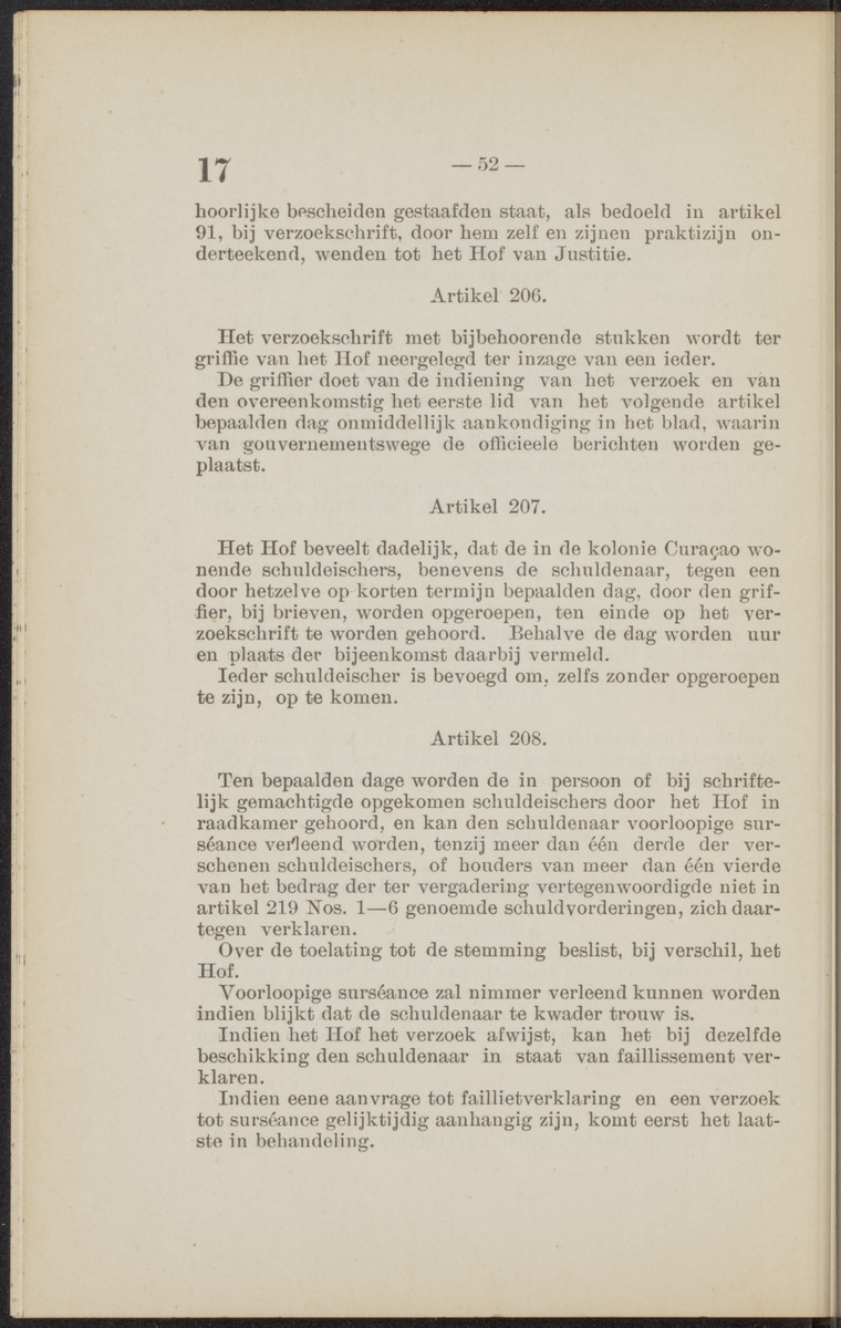 [Publicatie, waarbij afgekondigd wordt het Koninklijk besluit van den 16n. Mei 1914, no. 13, tot vaststelling van eene regeling van het faillissement en de surséance van betaling voor de kolonie Curaçao] - 