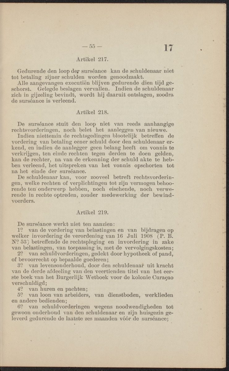[Publicatie, waarbij afgekondigd wordt het Koninklijk besluit van den 16n. Mei 1914, no. 13, tot vaststelling van eene regeling van het faillissement en de surséance van betaling voor de kolonie Curaçao] - 