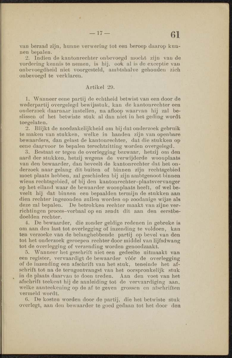 [Publicatie van den 30sten September 1918, waarbij wordt afgekondigd het Koninklijk besluit van 6 Juli 1918, no. 72, houdende wijziging van de rechterlijke macht en van de rechtspleging in burgerlijke en strafzaken in de kolonie Curaçao] - 