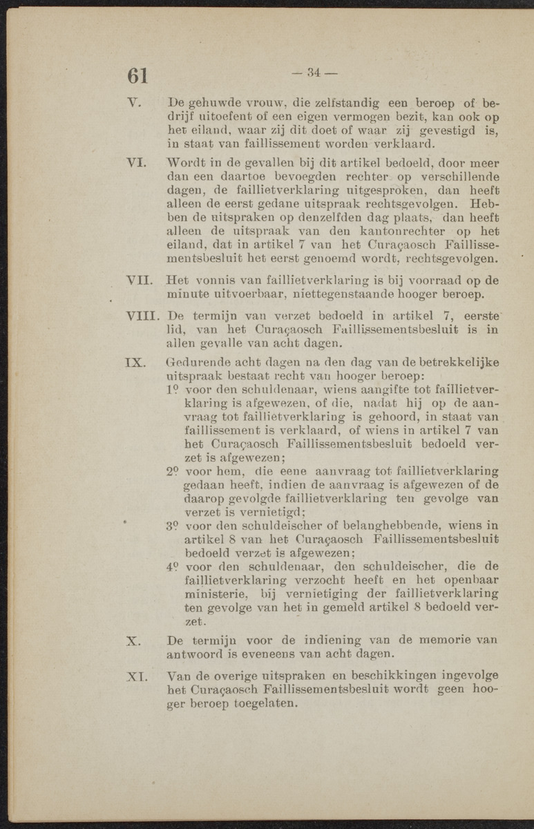 [Publicatie van den 30sten September 1918, waarbij wordt afgekondigd het Koninklijk besluit van 6 Juli 1918, no. 72, houdende wijziging van de rechterlijke macht en van de rechtspleging in burgerlijke en strafzaken in de kolonie Curaçao] - 