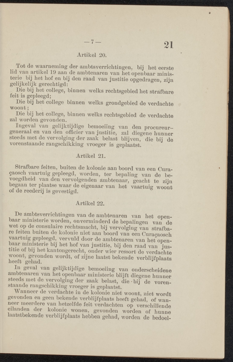 [Publicatie, waarbij afgekondigd wordt het Koninklijk besluit van den 22n. Mei 1914, no. 83, tot vaststelling van een Wetboek van Strafvordering voor de kolonie Curaçao] - 