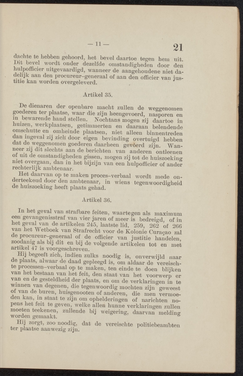 [Publicatie, waarbij afgekondigd wordt het Koninklijk besluit van den 22n. Mei 1914, no. 83, tot vaststelling van een Wetboek van Strafvordering voor de kolonie Curaçao] - 