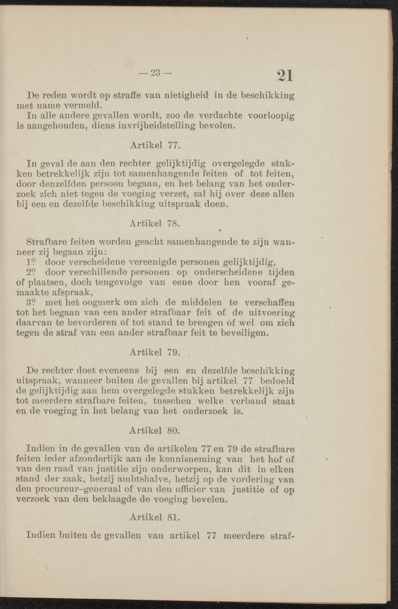[Publicatie, waarbij afgekondigd wordt het Koninklijk besluit van den 22n. Mei 1914, no. 83, tot vaststelling van een Wetboek van Strafvordering voor de kolonie Curaçao] - 