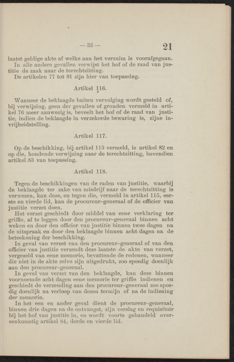 [Publicatie, waarbij afgekondigd wordt het Koninklijk besluit van den 22n. Mei 1914, no. 83, tot vaststelling van een Wetboek van Strafvordering voor de kolonie Curaçao] - 