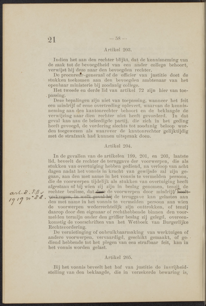 [Publicatie, waarbij afgekondigd wordt het Koninklijk besluit van den 22n. Mei 1914, no. 83, tot vaststelling van een Wetboek van Strafvordering voor de kolonie Curaçao] - 