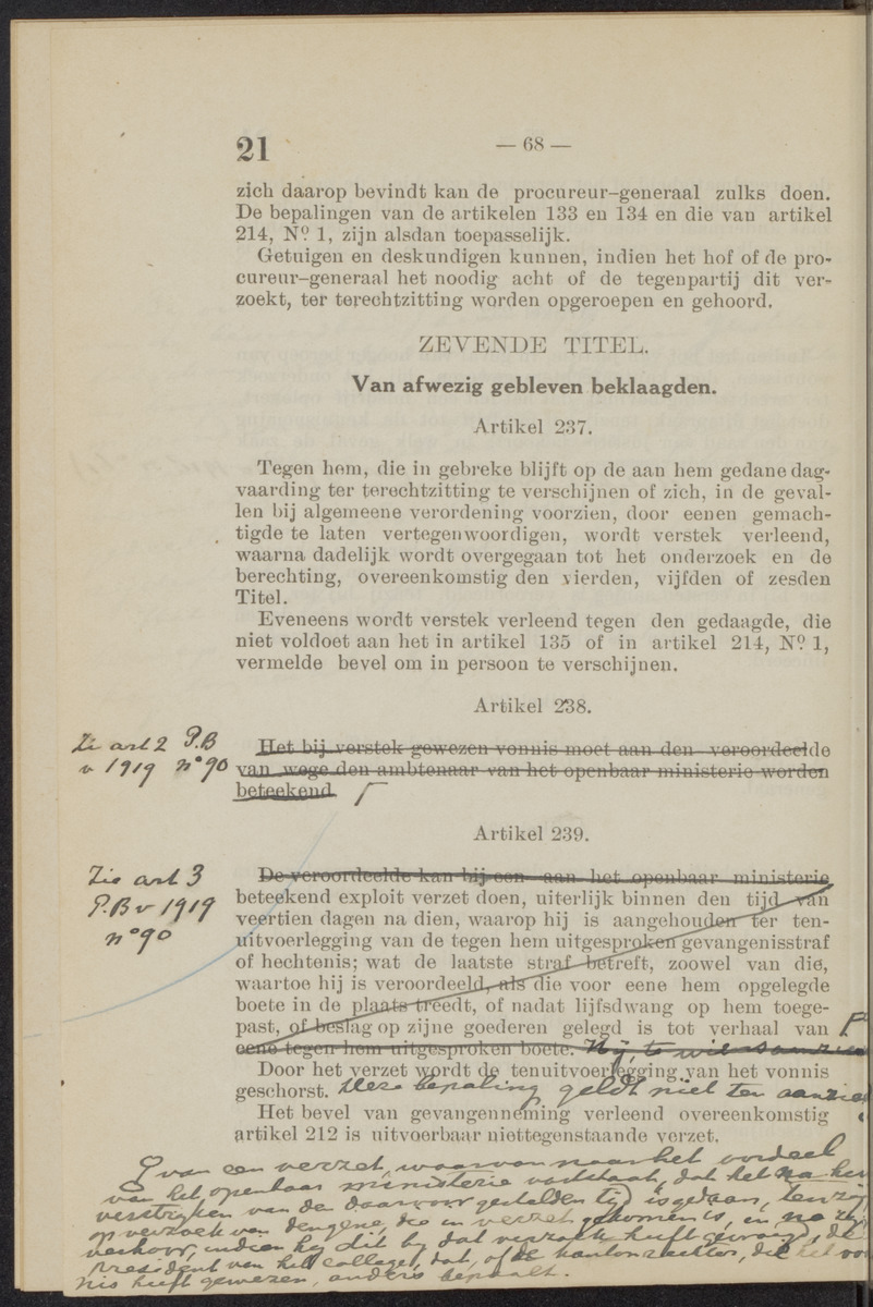 [Publicatie, waarbij afgekondigd wordt het Koninklijk besluit van den 22n. Mei 1914, no. 83, tot vaststelling van een Wetboek van Strafvordering voor de kolonie Curaçao] - 