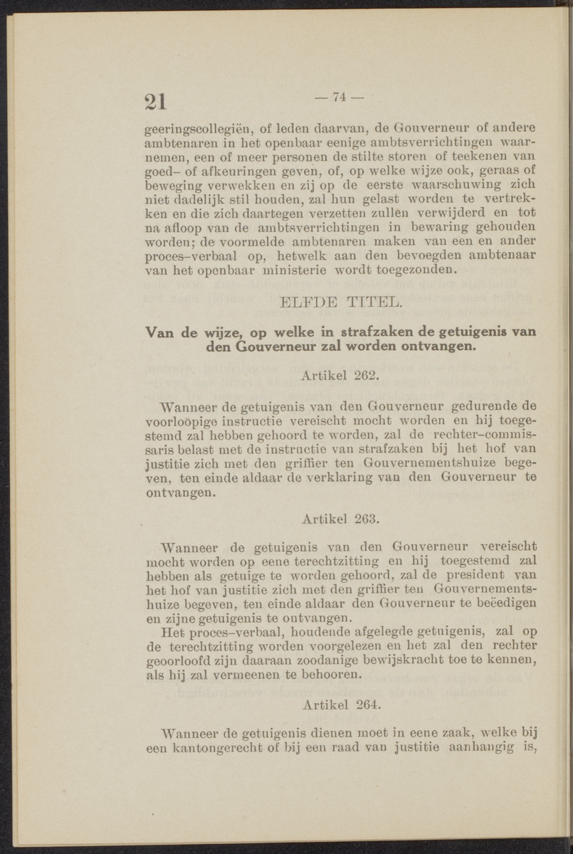[Publicatie, waarbij afgekondigd wordt het Koninklijk besluit van den 22n. Mei 1914, no. 83, tot vaststelling van een Wetboek van Strafvordering voor de kolonie Curaçao] - 