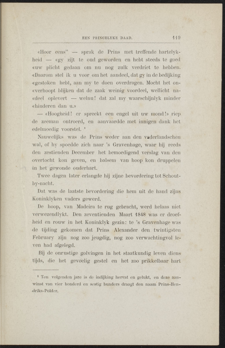 Willem Frederik Hendrik, Prins der Nederlanden - 