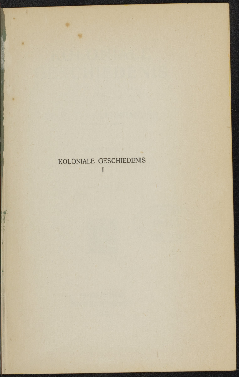 Koloniale geschiedenis - 