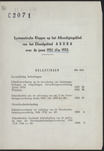Afkondigingsblad Aruba [systematische klapper 1951 t/m 1953]