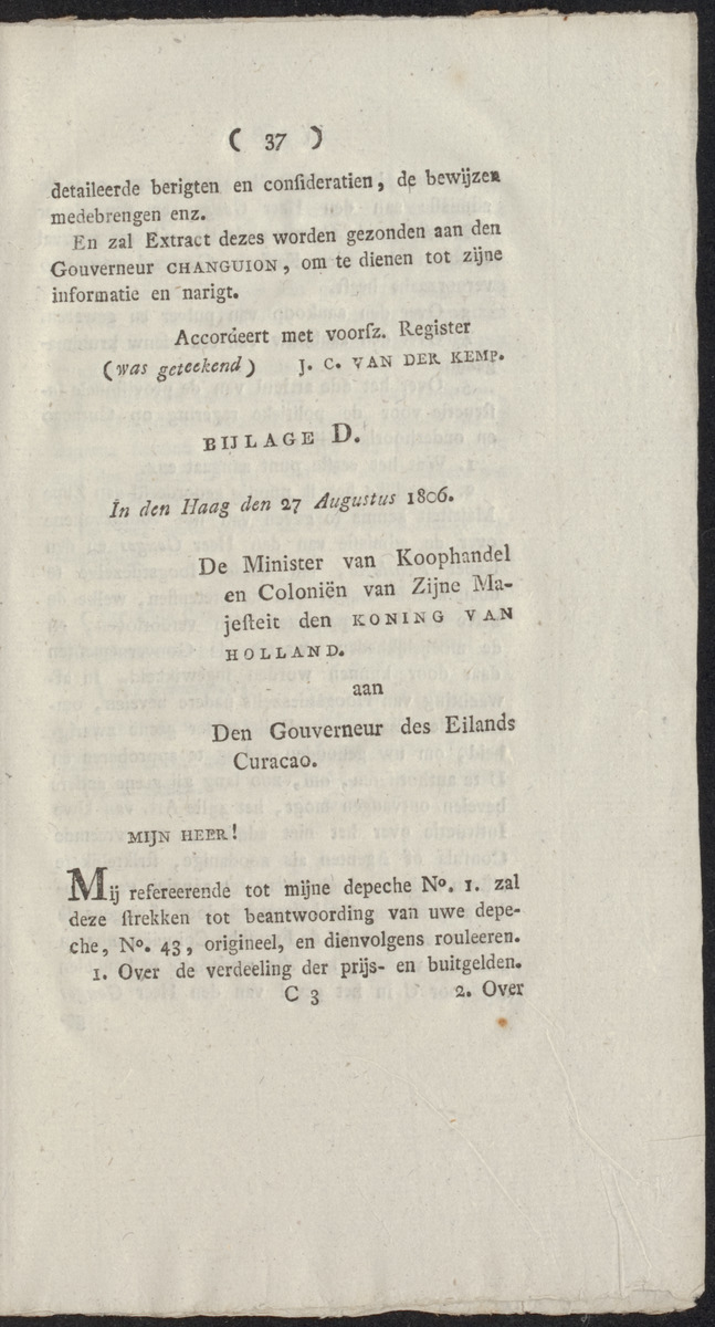 Memorie aan Zijne Koninklijke Hoogheid den souverainen vorst der Vereenigde Nederlanden, - 