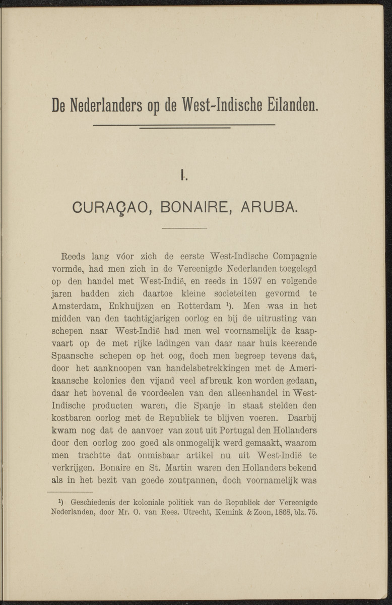 Documenten behoorende bij "De Nederlanders op de West-Indische eilanden" - 