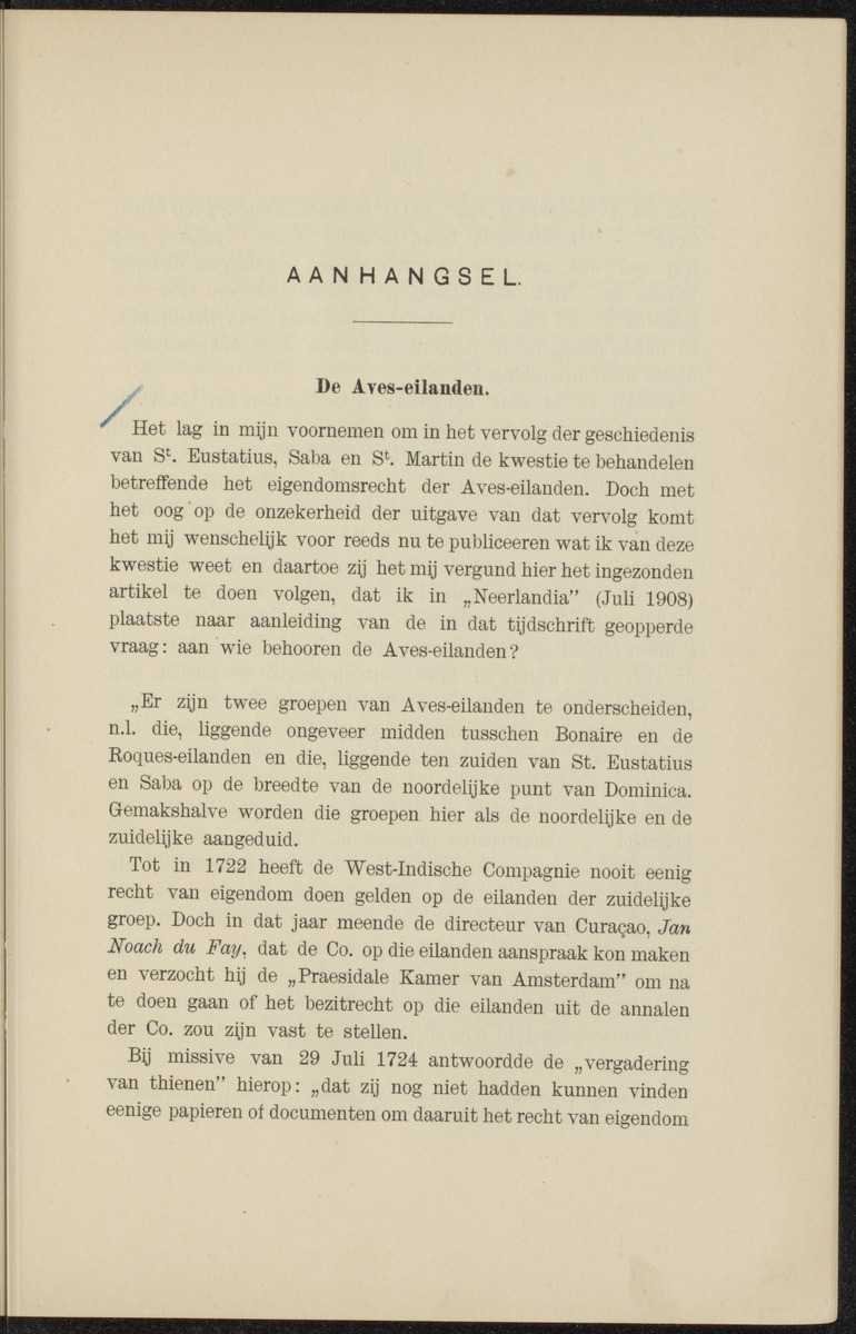 Documenten behoorende bij "De Nederlanders op de West-Indische eilanden" - 