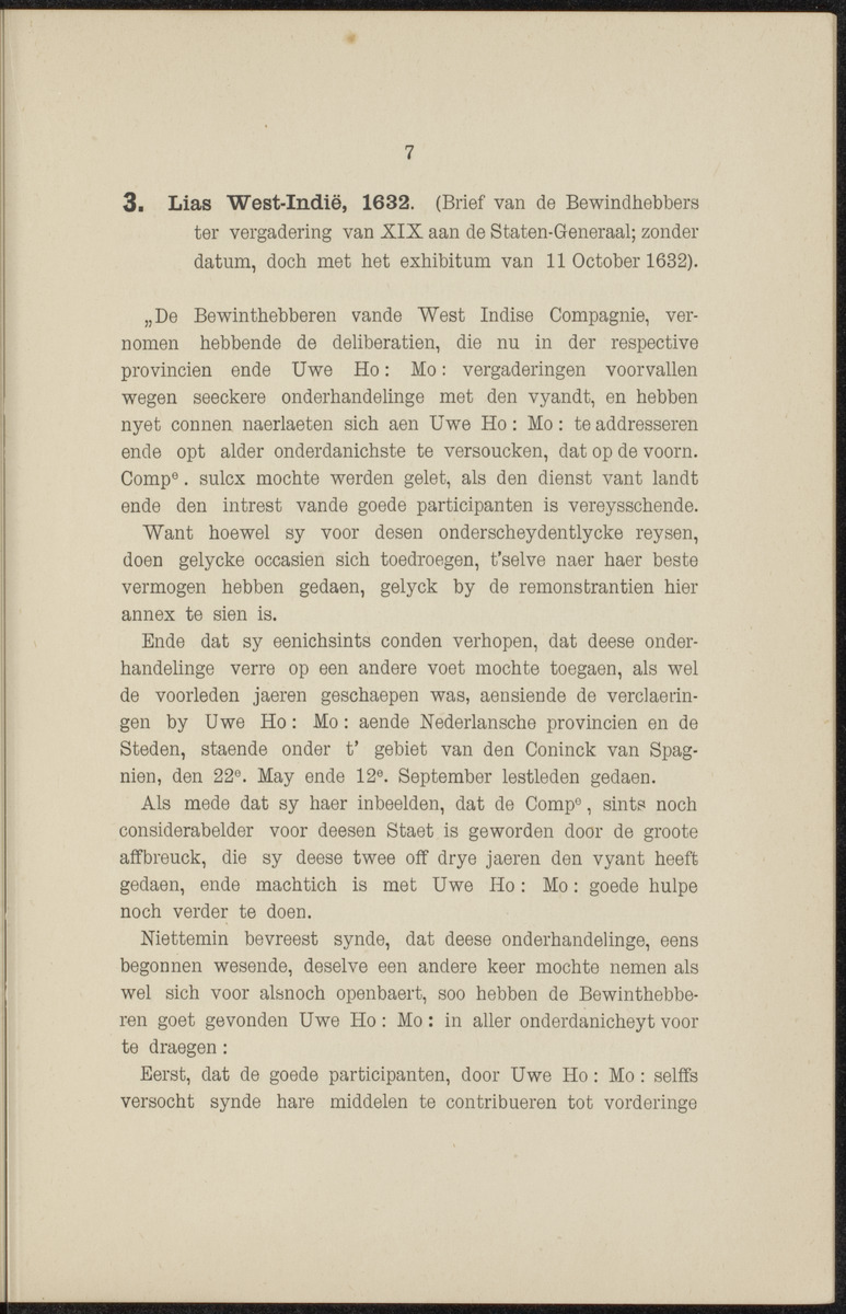 Documenten behoorende bij "De Nederlanders op de West-Indische eilanden" - 
