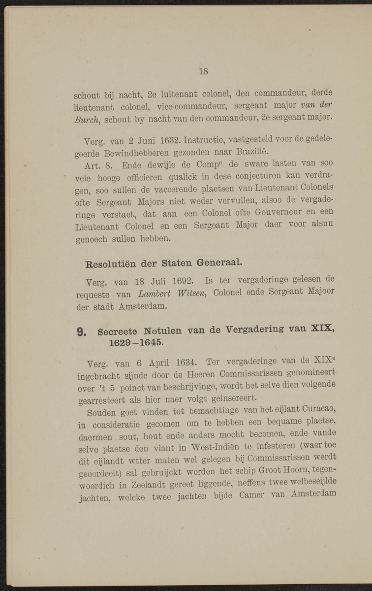 Documenten behoorende bij "De Nederlanders op de West-Indische eilanden" - 