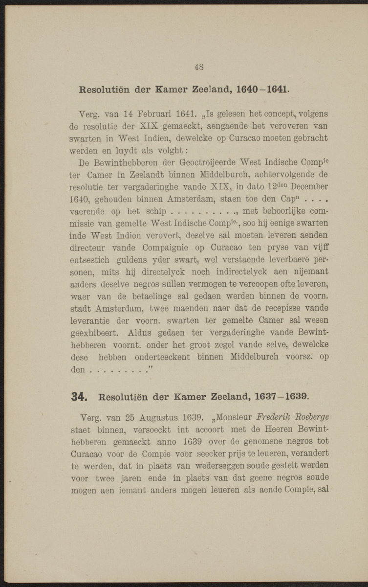 Documenten behoorende bij "De Nederlanders op de West-Indische eilanden" - 
