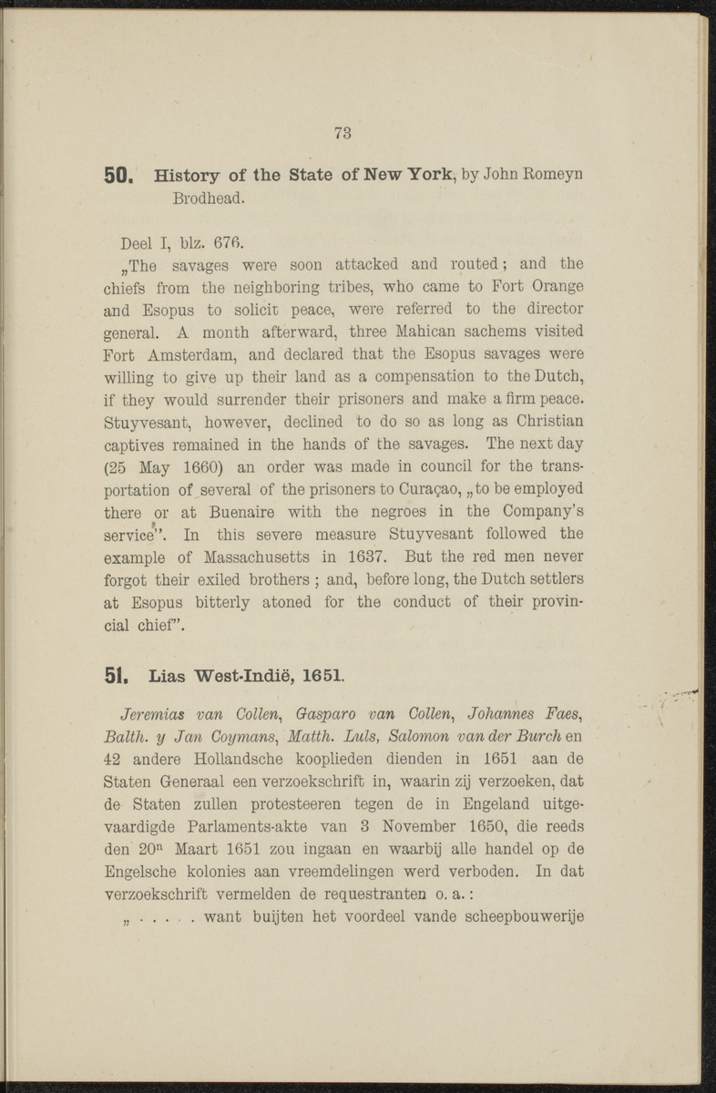 Documenten behoorende bij "De Nederlanders op de West-Indische eilanden" - 