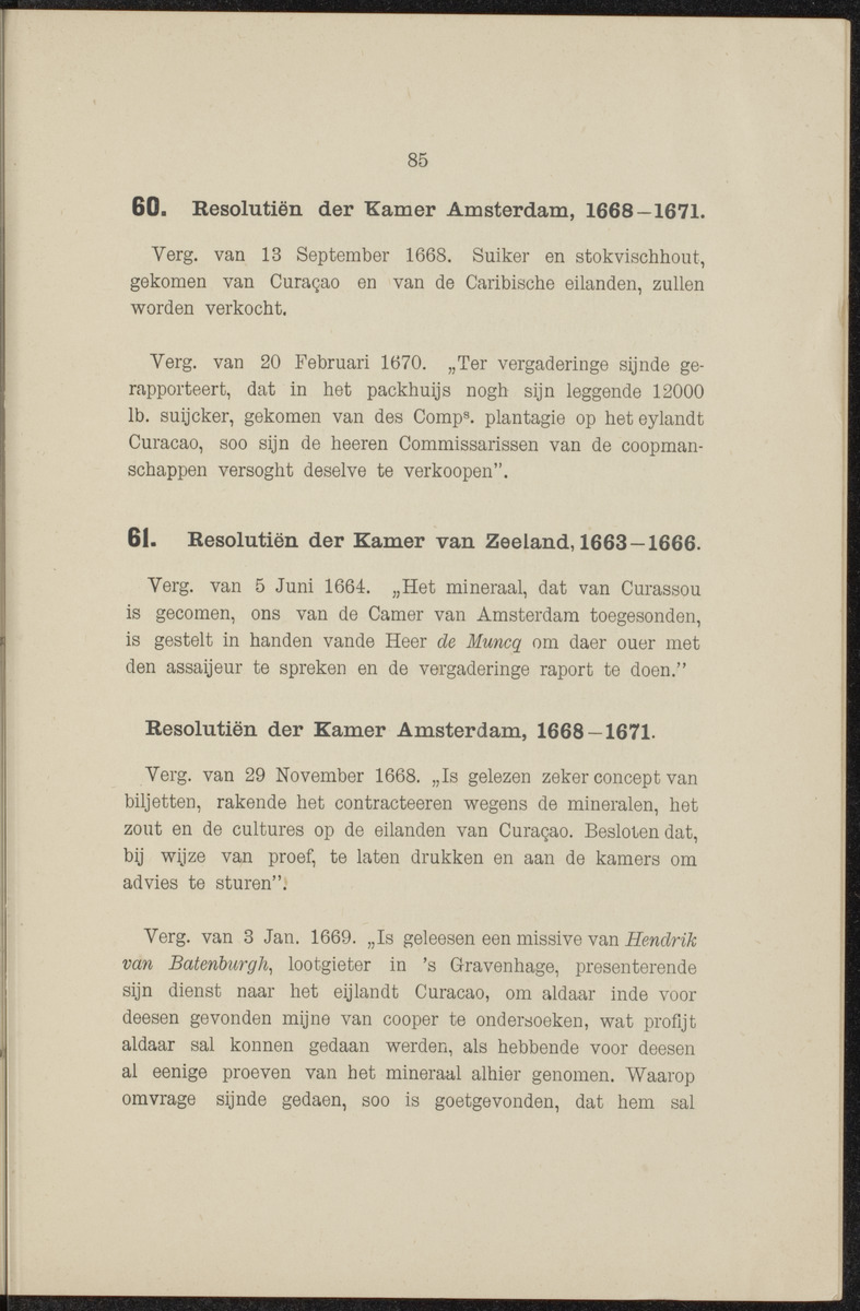 Documenten behoorende bij "De Nederlanders op de West-Indische eilanden" - 