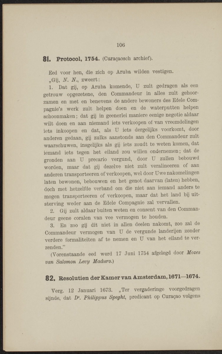 Documenten behoorende bij "De Nederlanders op de West-Indische eilanden" - 