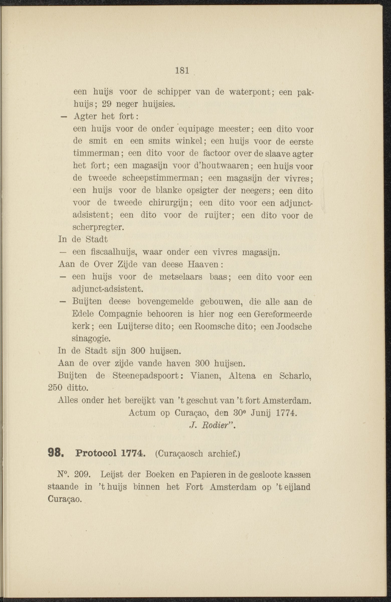 Documenten behoorende bij "De Nederlanders op de West-Indische eilanden" - 
