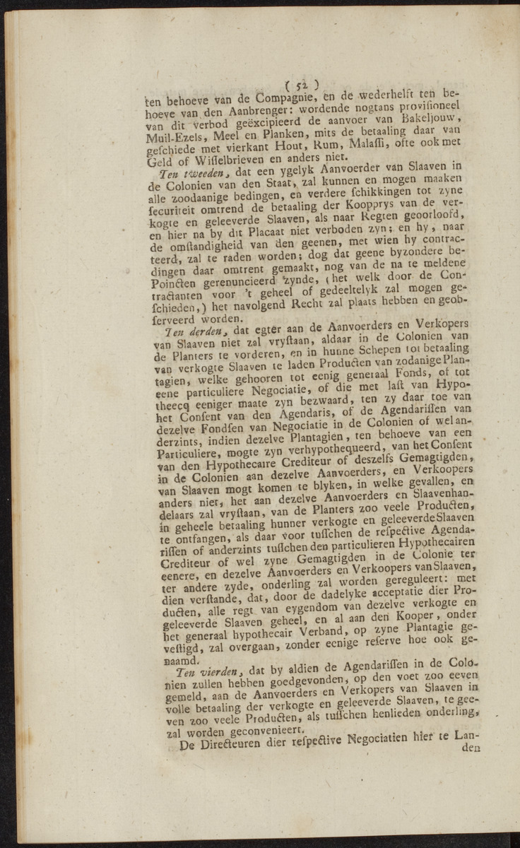Extract uit het Register der Resolutien van de Hoog Mog. Heeren Staaten Generaal der Vereenigde Nederlanden - 