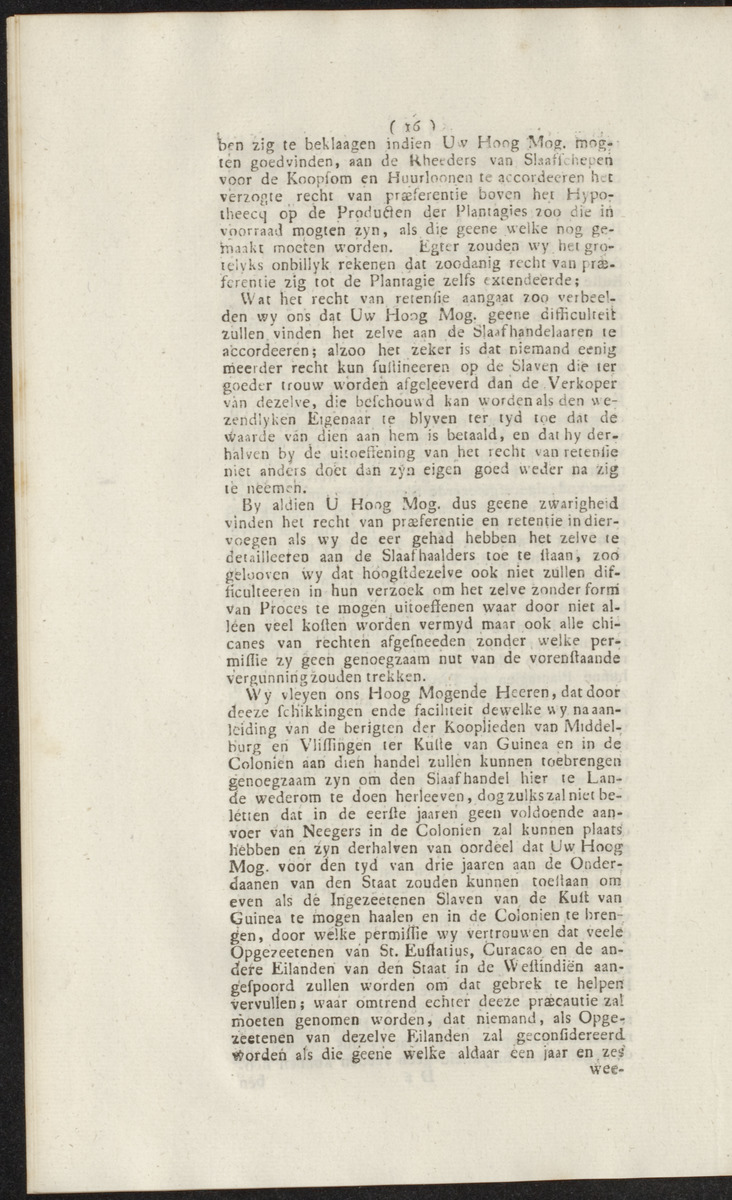 Extract uit het Register der Resolutien van de Hoog Mog. Heeren Staaten Generaal der Vereenigde Nederlanden - 