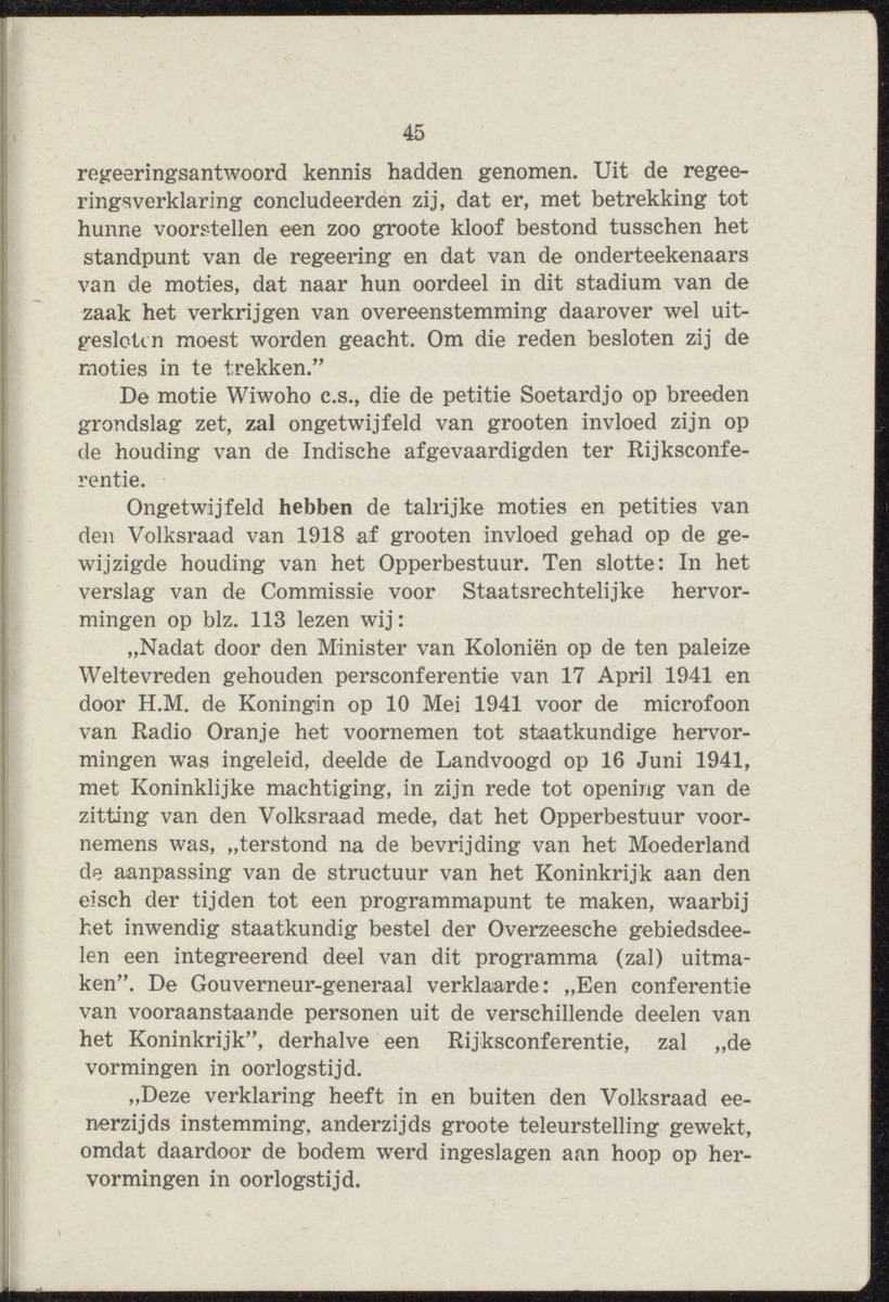 De politiek van Nederland t.a.v. de overzeesche staatsdeelen in verband met de nieuwe opvattingen over koloniale politiek - 