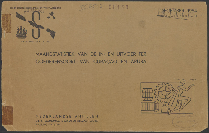 Maandstatistiek van de in- en uitvoer per goederensoort van Curaçao en Aruba - 