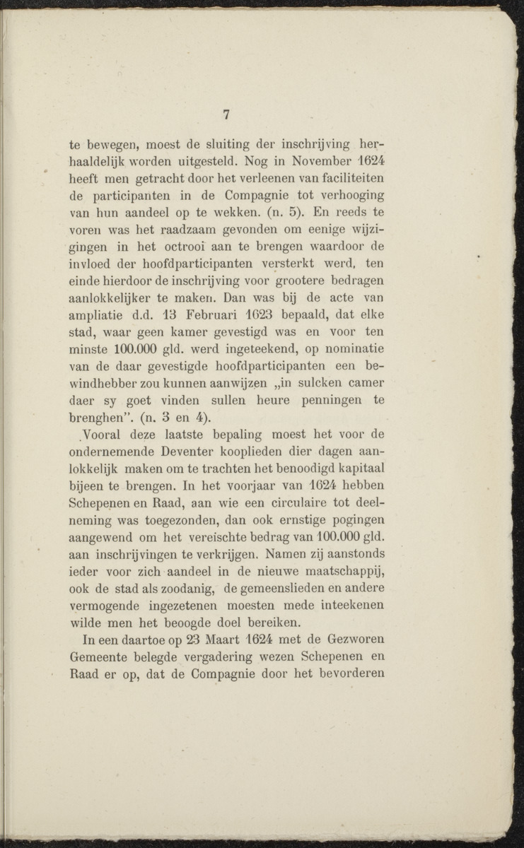 Deventer's participatie in de West-Indische Compagnie - 