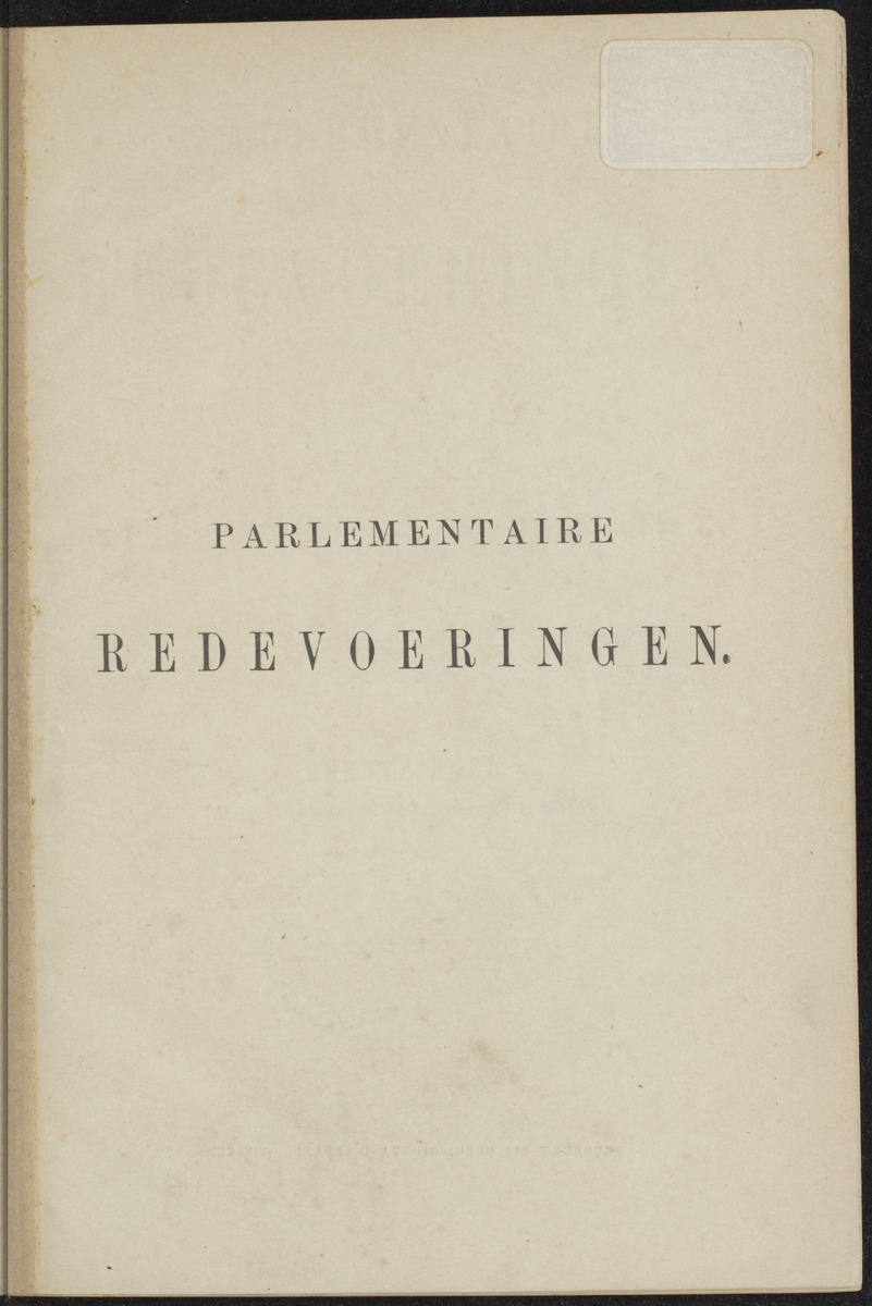 Parlementaire redevoeringen - 