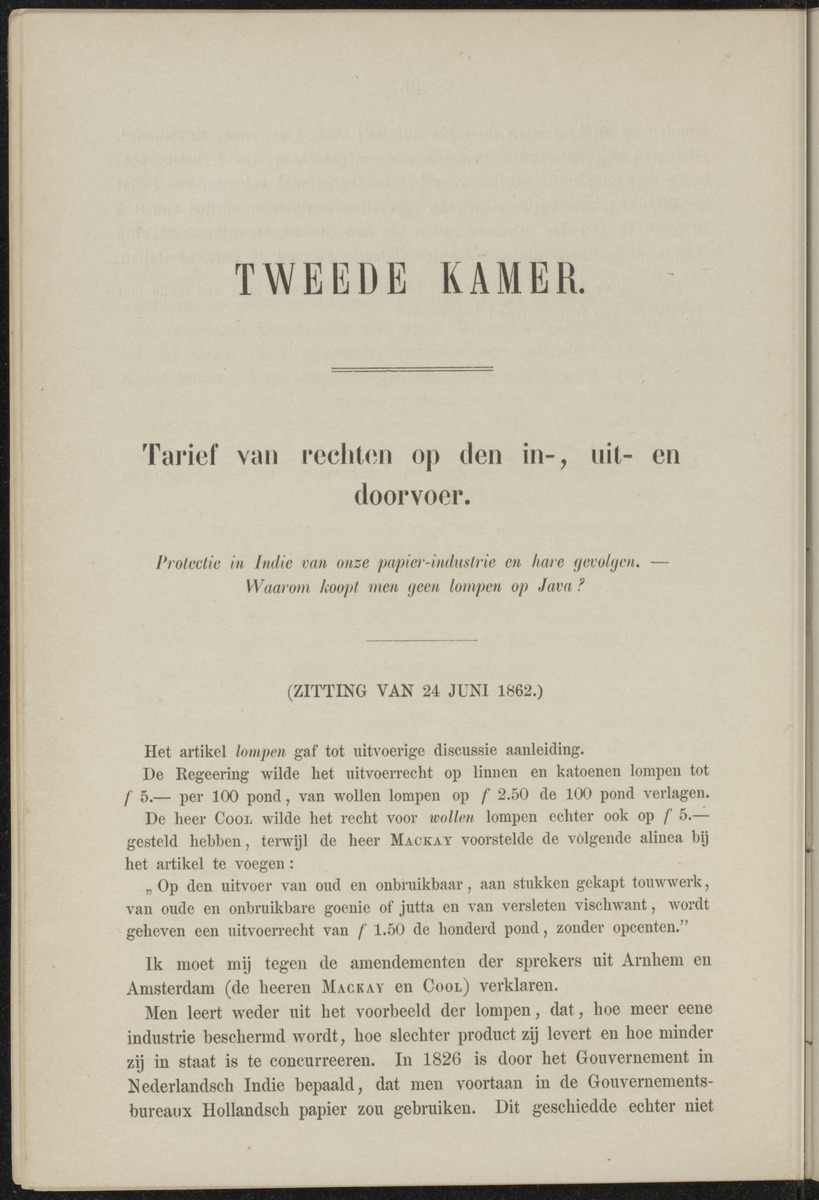 Parlementaire redevoeringen - 
