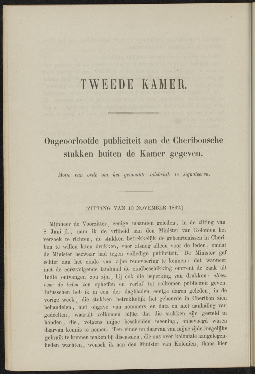 Parlementaire redevoeringen - 
