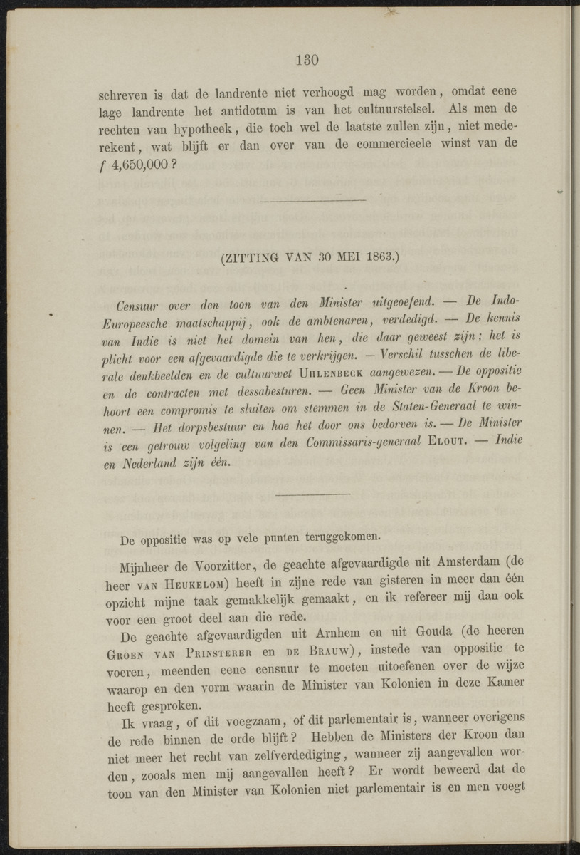 Parlementaire redevoeringen - 