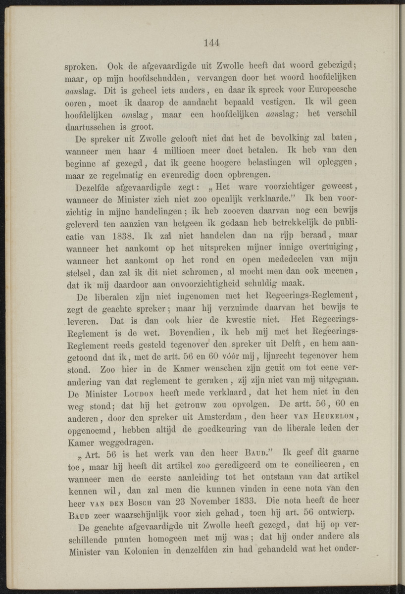 Parlementaire redevoeringen - 